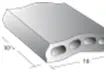 Capella Wall Caps 8″ And 10″ Wide Wall Cap, Pacific Clay