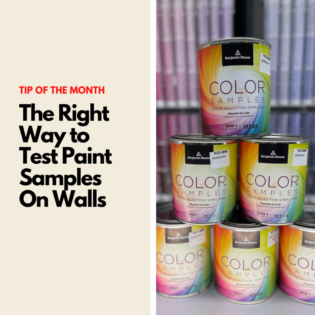 The Right Way to Test Paint Samples on Walls
